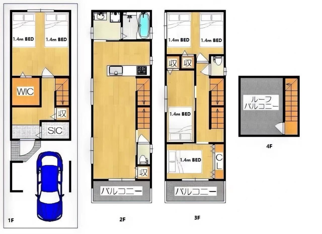 오사카 Westhouse A 天下茶屋店 빌라 외부 사진